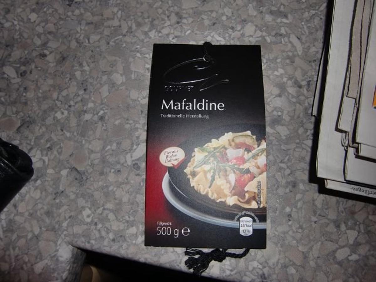 Mafaldine an einer Champignons-Rahmsoße à la Heiko - Rezept - Bild Nr. 2