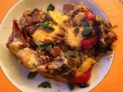Gemüseomlette mit Sardinen - Rezept