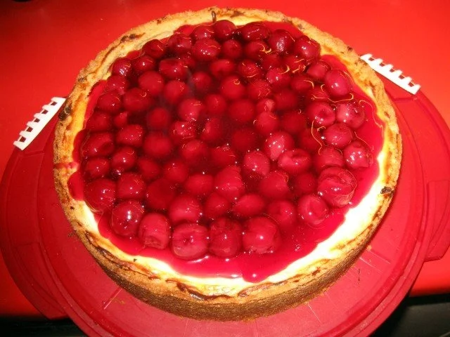 Käsekuchen mit Bananen und Kirschen - Rezept - Bild Nr. 15