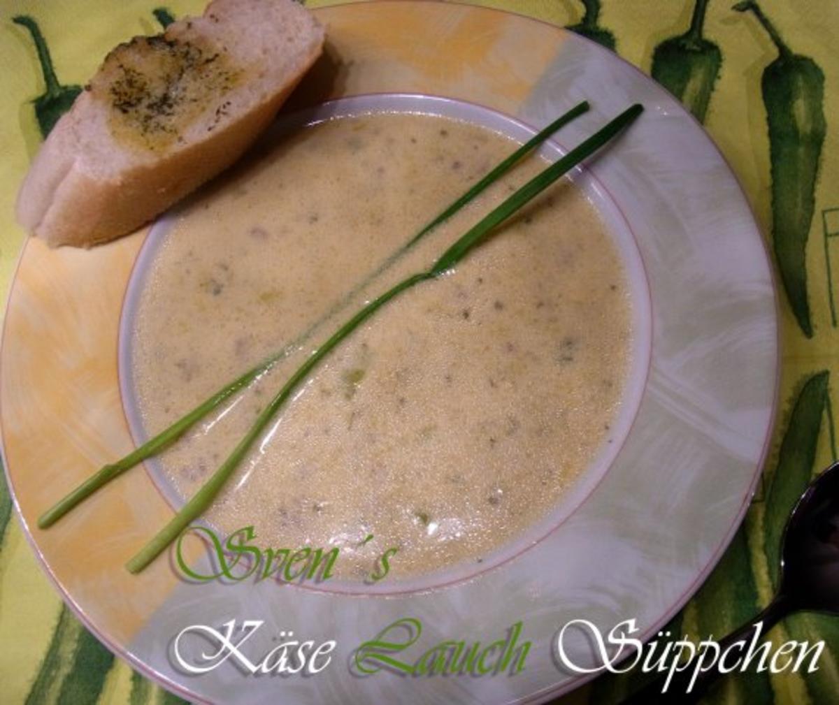 Käse Lauch Suppe mit Hack - Rezept