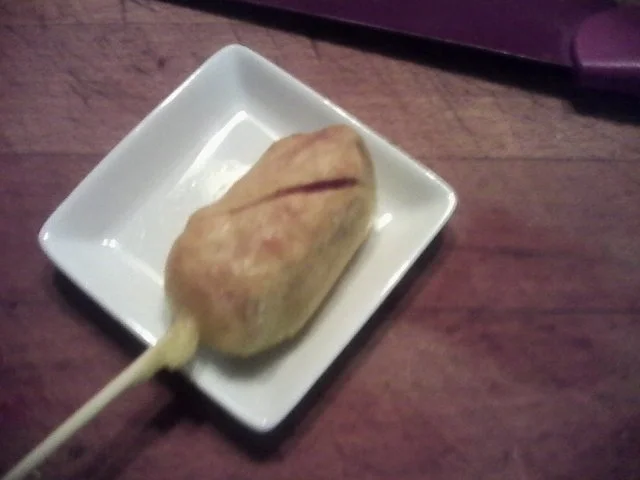 Fleischwurst am Stiel - Abwandlung von Corn dogs - Rezept - Bild Nr. 4