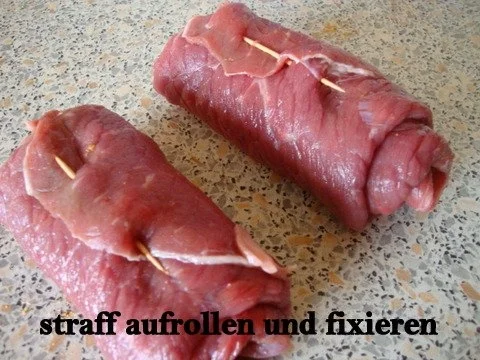 Rinderrouladen mit Walnuss-Tomatenfüllung - Rezept - Bild Nr. 8