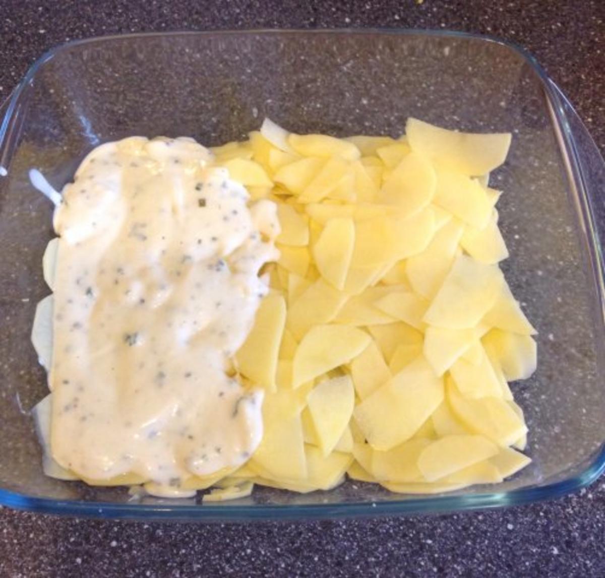 Kartoffel - Champignon - Gratin - Rezept - Bild Nr. 8