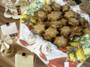 gefüllte Haselnusssterne mit Zimt - Rezept