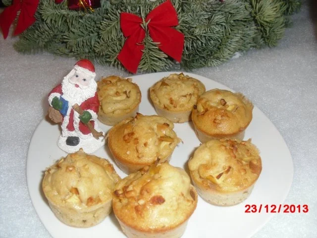 Rezept: winterliche Muffin mit Bratapfelstücken Bild Nr. 2 winterliche Muffin mit Bratapfelstücken - Rezept - Bild Nr. 2