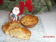 winterliche Muffin mit Bratapfelstücken - Rezept