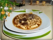 ☆…alle Jahre wieder…☆ Steinpilz Suppe mit Nudeln – an Heiligabend - Rezept