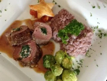 Lammrouladen mit Merlotrisotto - Rezept