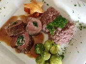 Lammrouladen mit Merlotrisotto - Rezept