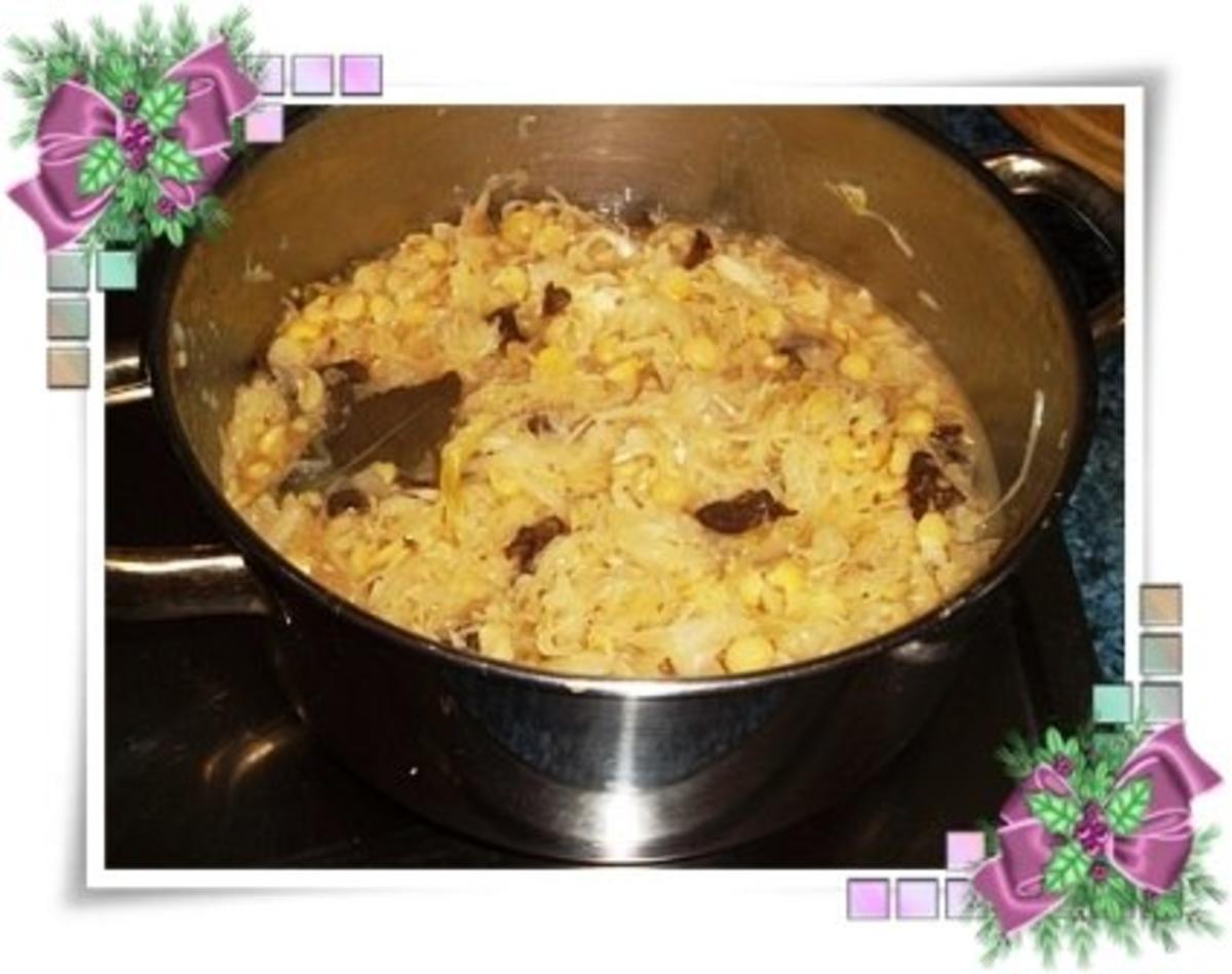 ☆…alle Jahre wieder…☆… Sauerkraut mit Steinpilzen und Erbsen - an Heiligabend - Rezept - Bild Nr. 14