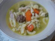 Hühner-Nudel-Gemüse-Mettbällchen-Eintopf - Rezept