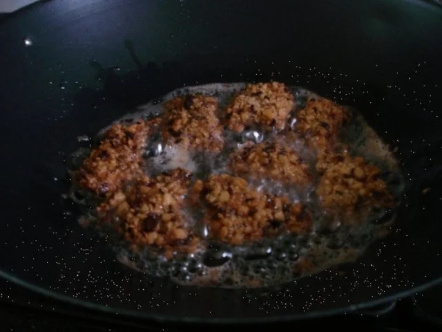 Hähnchennuggets mit Sellerie-Kartoffelstampf und Wok-Gemüse - Rezept - Bild Nr. 10