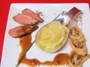 'Moorbraten' Filet vom Schwein in Dunkelbiersoße mit Wirsing und Roter Knolle - Rezept