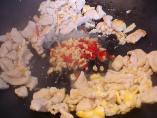 Rezept: Chinesische Nudeln mit Hähnchenbrustfilet und Gemüse Bild Nr. 8 Chinesische Nudeln mit Hähnchenbrustfilet und Gemüse - Rezept - Bild Nr. 8