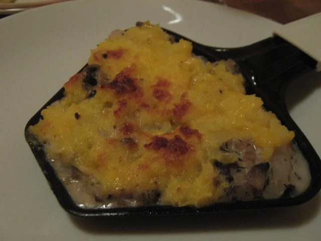 Rezept: Kabeljau unter Kartoffel-Cheddar-Kruste Kabeljau unter Kartoffel-Cheddar-Kruste - Rezept