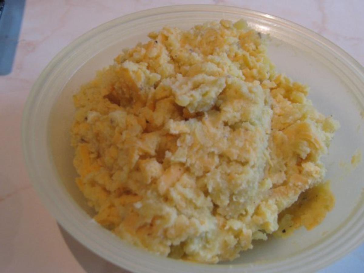 Kabeljau unter Kartoffel Cheddar Kruste - einfach - 120 kcal/100g