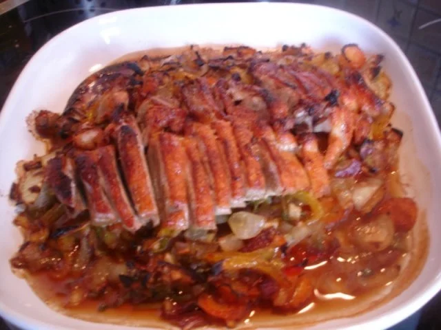 Knusper-Ente mit buntem Gemüse, Erdnusssauce und gelben Reis - Rezept - Bild Nr. 19