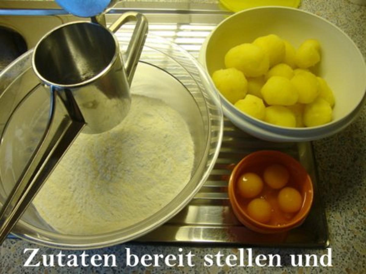 Kartoffelroulade gefüllt mit Blaukraut - Rezept - Bild Nr. 5