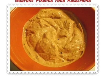 Dips: Pikante rote Käsecreme - Rezept