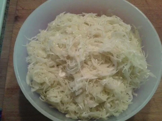 Gyros am Spiess, mit Krautsalat und Zatziki und Ofenkartoffeln - Rezept - Bild Nr. 6