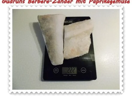 Fisch: Berbere-Zander mit Paprikagemüse und Kartoffelspalten - Rezept - Bild Nr. 2