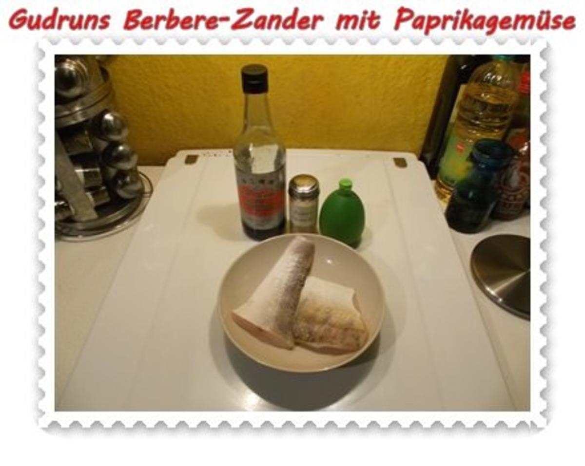 Fisch: Berbere-Zander mit Paprikagemüse und Kartoffelspalten - Rezept - Bild Nr. 3