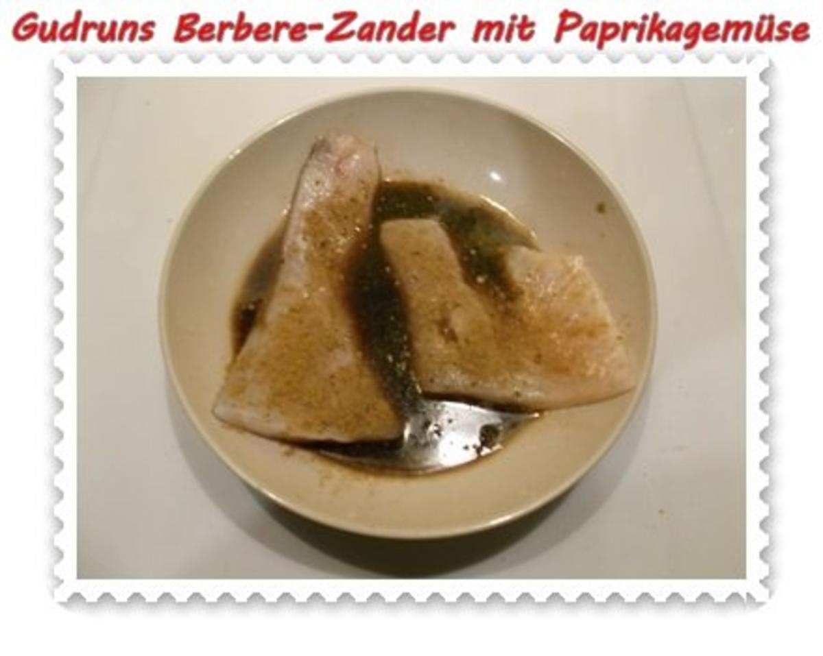 Fisch: Berbere-Zander mit Paprikagemüse und Kartoffelspalten - Rezept - Bild Nr. 4
