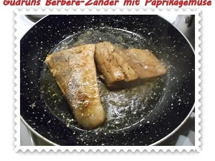 Fisch: Berbere-Zander mit Paprikagemüse und Kartoffelspalten - Rezept - Bild Nr. 12