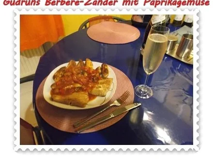 Fisch: Berbere-Zander mit Paprikagemüse und Kartoffelspalten - Rezept - Bild Nr. 14