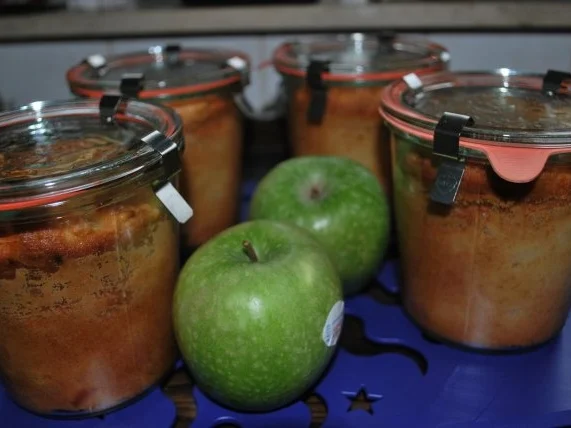 Bratapfelkuchen im Glas - Rezept