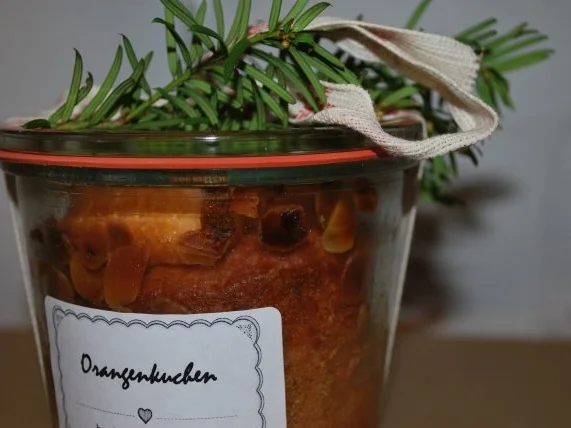 Rezept: Orangenkuchen im Glas Orangenkuchen im Glas - Rezept