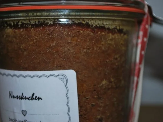 Nusskuchen im Glas - Rezept