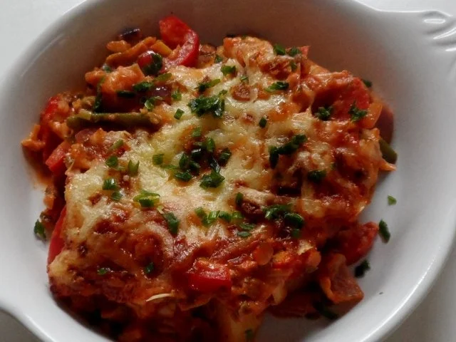 Aufläufe: Würziger Kartoffel-Bohnen-Auflauf mit Bergkäse und Röstzwiebeln - Rezept - Bild Nr. 16