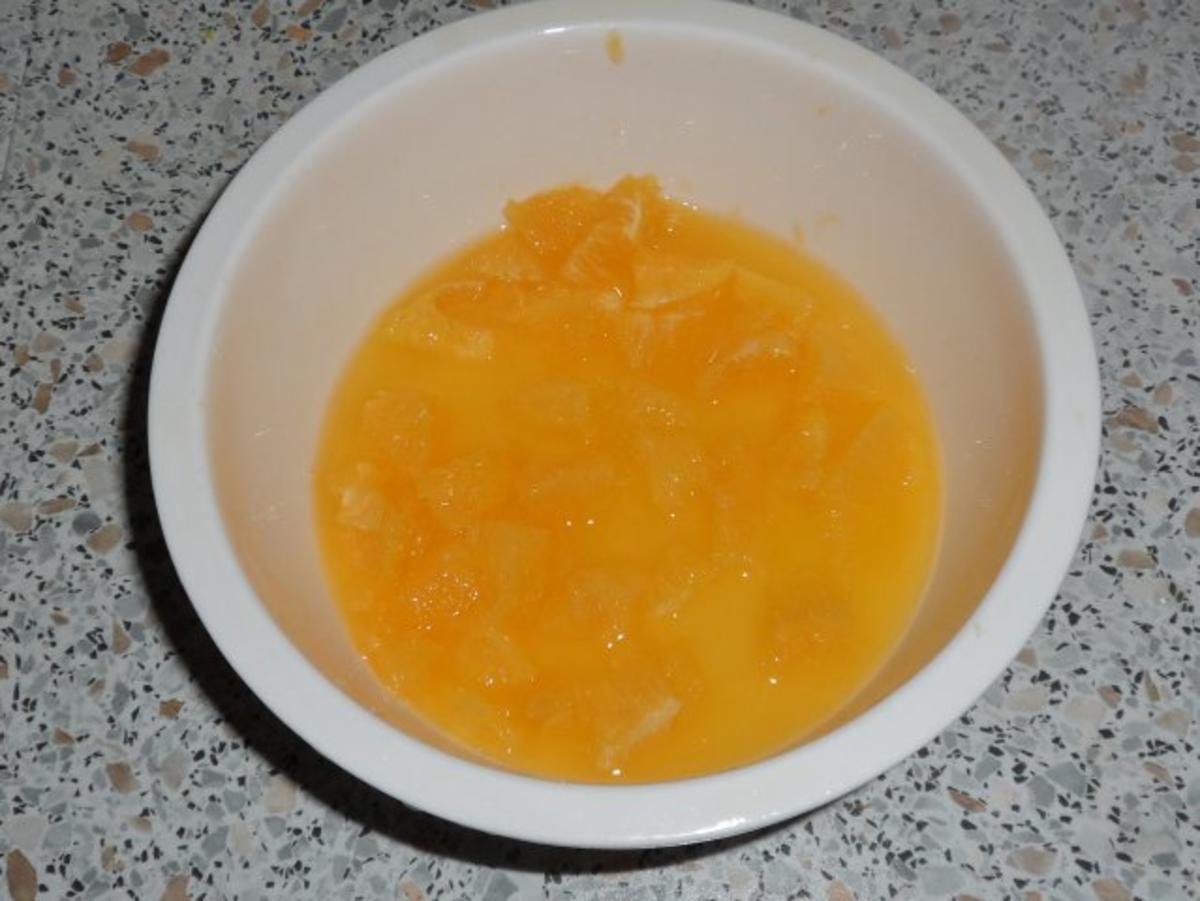 Knusper-Feta in Nusspanade mit süß-saurer Zwiebel-Orangen-Beilage - Rezept - Bild Nr. 9