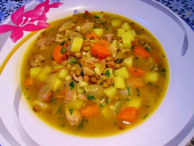 Linsentopf mit Lammfleisch und Hühnerherzchen - Rezept - Bild Nr. 8