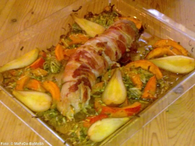 Schweinefilet mit Honig-Walnuss-Füllung - Rezept