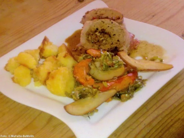 Schweinefilet mit Honig-Walnuss-Füllung - Rezept - Bild Nr. 2