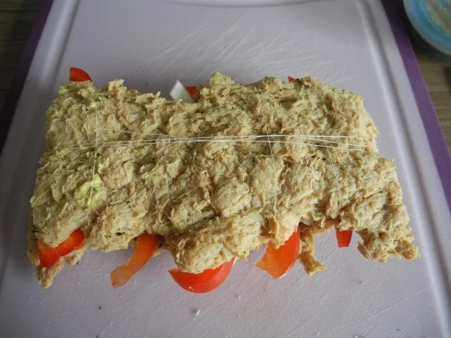 Vegan : Soja - Roulade mit Kartoffelwürfel und Apfelrotkohl - Rezept - Bild Nr. 7