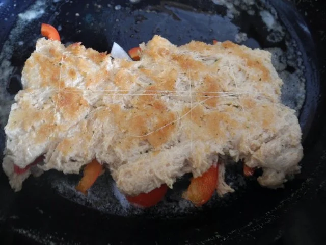 Vegan : Soja - Roulade mit Kartoffelwürfel und Apfelrotkohl - Rezept - Bild Nr. 9