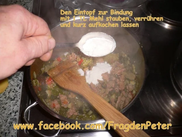 Rezept: Peter`s Surfleisch-Eintopf mit Salzkartoffeln Bild Nr. 8 Peter`s Surfleisch-Eintopf mit Salzkartoffeln - Rezept - Bild Nr. 8