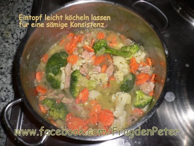 Rezept: Peter`s Surfleisch-Eintopf mit Salzkartoffeln Bild Nr. 9 Peter`s Surfleisch-Eintopf mit Salzkartoffeln - Rezept - Bild Nr. 9