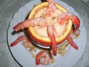 Garnelen in Orangen - leckere Vorspeise - - Rezept