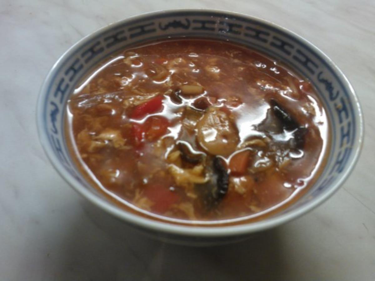 Pekingsuppe (Scharf-Sauer-Suppe) - Rezept - Bild Nr. 10