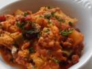 Aufläufe/Gratins: Pikanter Chili-Con-Carne-Auflauf mit Cheddar & Tortilla-Kruste - Rezept