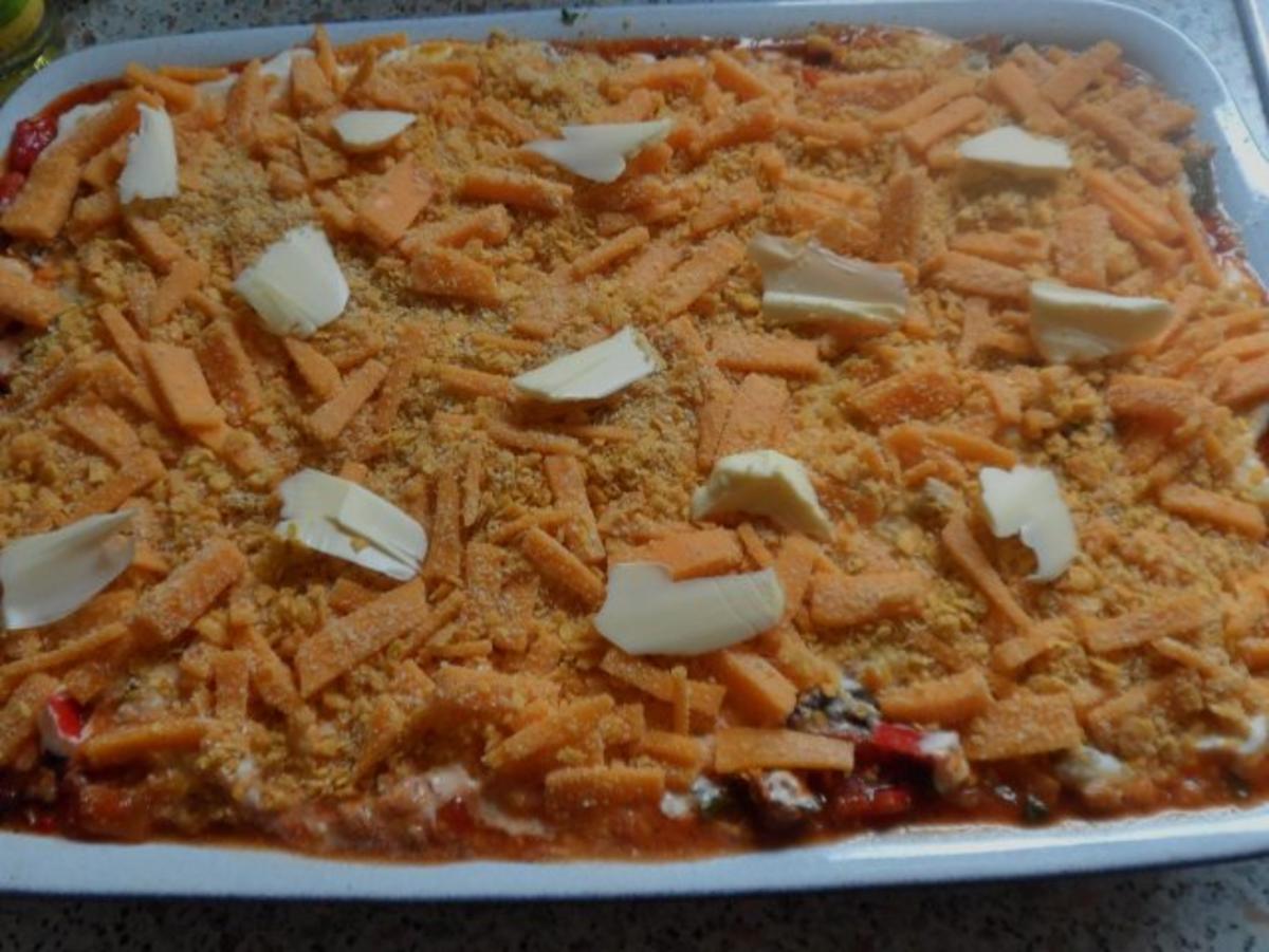 Aufläufe/Gratins: Pikanter Chili-Con-Carne-Auflauf mit Cheddar & Tortilla-Kruste - Rezept - Bild Nr. 15