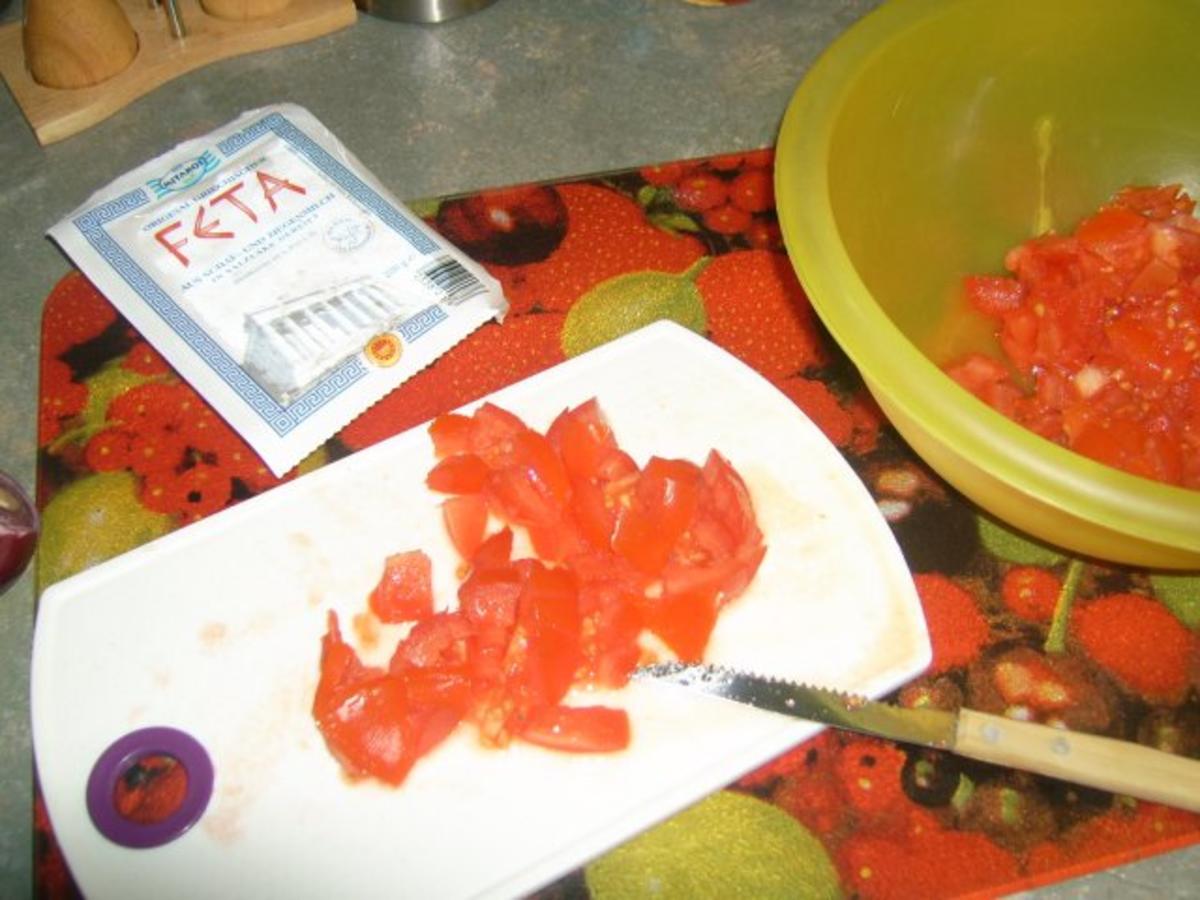 Tomatensalat mit Feta, auf Toast gebacken ala Kukuluru - Rezept - Bild Nr. 2