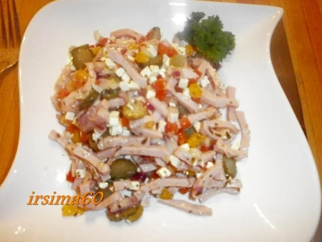 Rezept: Wurstsalat mit Feta Wurstsalat mit Feta - Rezept