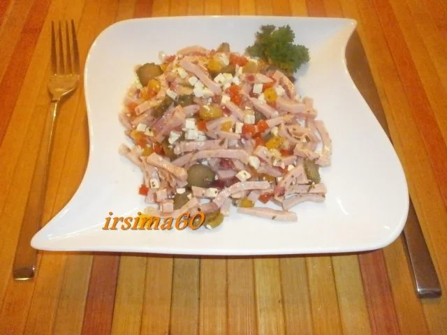 Rezept: Wurstsalat mit Feta Bild Nr. 2 Wurstsalat mit Feta - Rezept - Bild Nr. 2