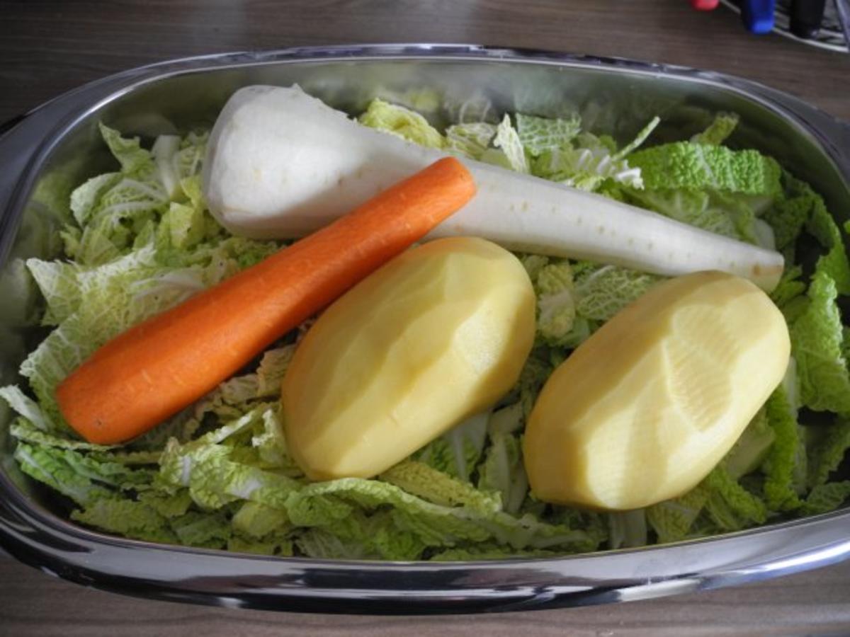 Vegan : Wirsing - Gemüse - Eintopf - Rezept