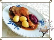 ☆…alle Jahre wieder…☆…  Gänsekeulen, Rotkohl und Kartoffeln - Rezept